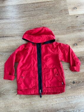 GAP Red Hooded Kids Spring Jacket Windbreaker Size 5 or 5T
